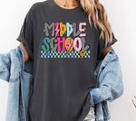 Middle School Mix Print Preppy Mascot DTF Transfer