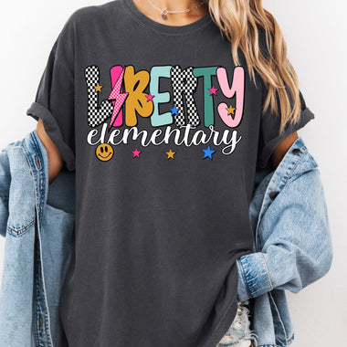 Liberty Elementary Mix Print Preppy Mascot DTF Transfer