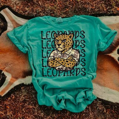 Leopards Camo Stacked Mascot DTF Transfer