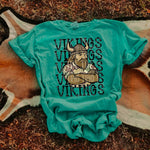Vikings Camo Stacked Mascot DTF Transfer