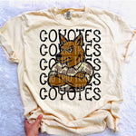 Coyotes Camo Stacked Mascot DTF Transfer