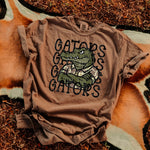 Gators Camo Stacked Mascot DTF Transfer