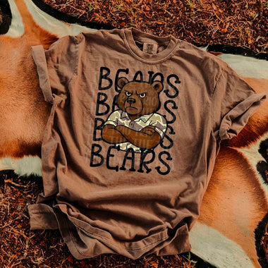Bears Camo Stacked Mascot DTF Transfer