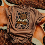 Bears Camo Stacked Mascot DTF Transfer