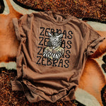 Zebras Camo Stacked Mascot DTF Transfer