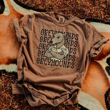 Greyhounds Camo Stacked Mascot DTF Transfer