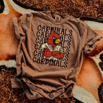 Cardinals Camo Stacked Mascot DTF Transfer