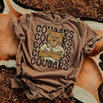 Cougars Camo Stacked Mascot DTF Transfer