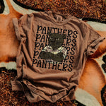 Panthers Camo Stacked Mascot DTF Transfer