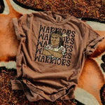 Warriors Camo Stacked Mascot DTF Transfer