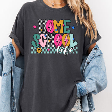 Homeschool Life Mix Print Preppy Mascot DTF Transfer