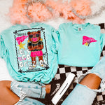 Glam Mascot GRIZZLIES Front and Back DTF Transfer