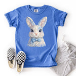 Blue Texture Bunny DTF Transfer (SDD)