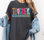 Teacher Mix Print Preppy Mascot DTF Transfer