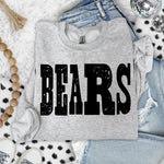 Bears Mixed Up Font DTF Transfer