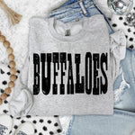 Buffalos Mixed Up Font DTF Transfer