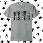 Pirates with Leopard Check Stars DTF Transfer (E)