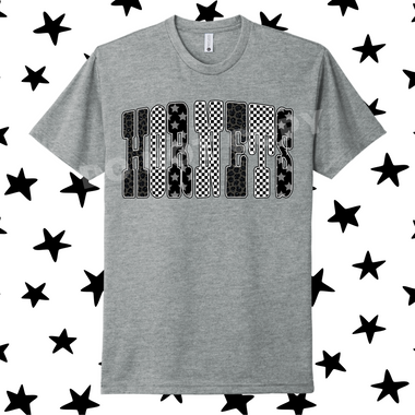Hornets with Leopard Check Stars DTF Transfer (E)