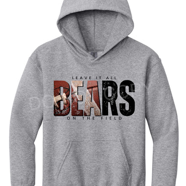 Bears Football BLACK Leave it all on the Field DTF Transfer (E)
