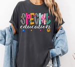 Special Education Mix Print Preppy Mascot DTF Transfer