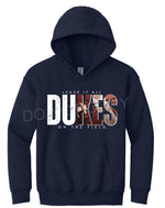 Dukes Football WHITE Leave it all on the Field DTF Transfer (E)