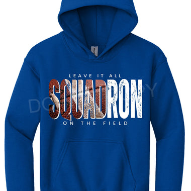 Squadron Football WHITE Leave it all on the Field DTF Transfer (E)