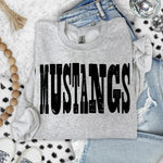 Mustangs Mixed Up Font DTF Transfer (S&G)