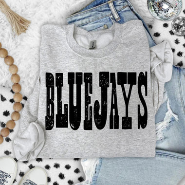 Bluejays Mixed Up Font DTF Transfer (S&G)