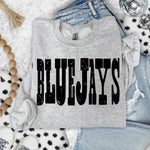 Bluejays Mixed Up Font DTF Transfer (S&G)
