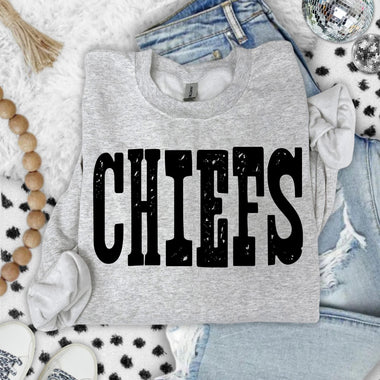 Chiefs Mixed Up Font DTF Transfer (S&G)