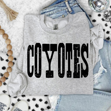 Coyotes Mixed Up Font DTF Transfer (S&G)