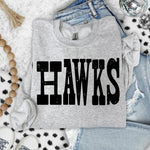 Hawks Mixed Up Font DTF Transfer (S&G)