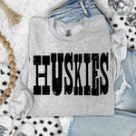 Huskies Mixed Up Font DTF Transfer (S&G)