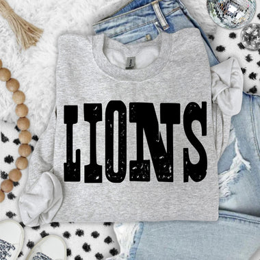 Lions Mixed Up Font DTF Transfer (S&G)