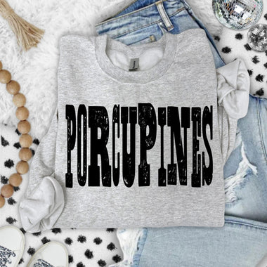 Porcupines Mixed Up Font DTF Transfer (S&G)