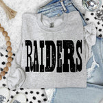 Raiders Mixed Up Font DTF Transfer (S&G)