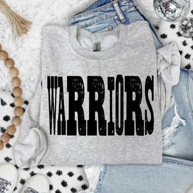 Warriors Mixed Up Font DTF Transfer (S&G)