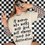A Woman Who Walks With God DTF Transfer (SBB)
