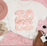 XOXO pink DTF Transfer