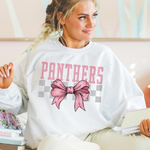 Panthers Pink Bow DTF Transfer