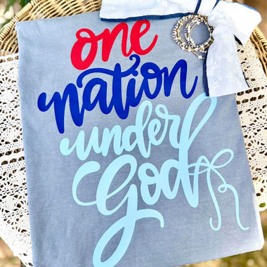 One anatio. under God DTF Transfer (CC)