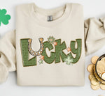 Faux Glitter Lucky DTF Transfer
