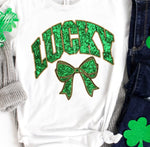 Faux Sequin Lucky DTF Transfer