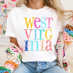 Watercolor States WEST VIRGINIA DTF Transfer