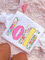 Lolli pink/yellow floral DTF Transfer (C&Co)