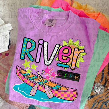 River Life with Canoe DTF Transfer (C&Co)