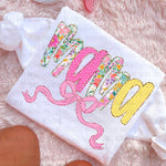 Mama pink/yellow floral DTF Transfer (C&Co)