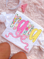 Nana pink/yellow floral DTF Transfer (C&Co)