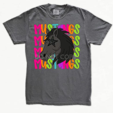 Star Eye Mascot Mustangs DTF Transfer