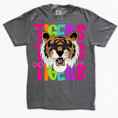 Star Eye Mascot Tigers DTF Transfer